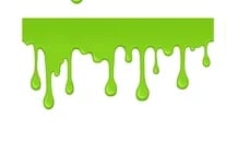 Green slime dripping downward